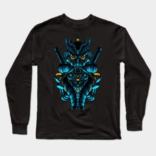 Cyber Oni Mask Long Sleeve T-Shirt